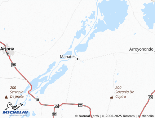 MICHELIN Mahates map - ViaMichelin