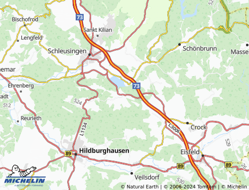 MICHELINLandkarte Wiedersbach ViaMichelin
