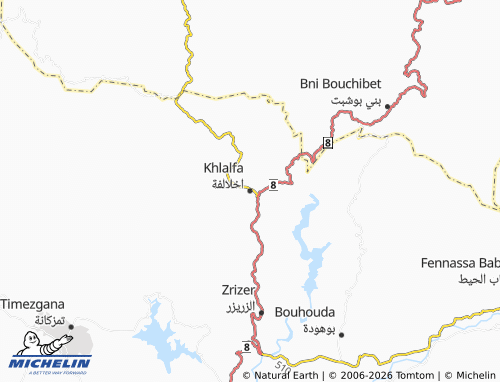 MICHELIN Khlafah map - ViaMichelin