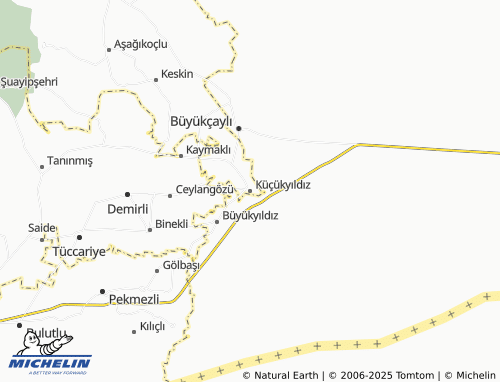 MICHELIN Küçükyıldız map - ViaMichelin