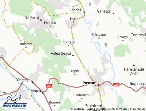Carte MICHELIN Valea Seacă - ViaMichelin