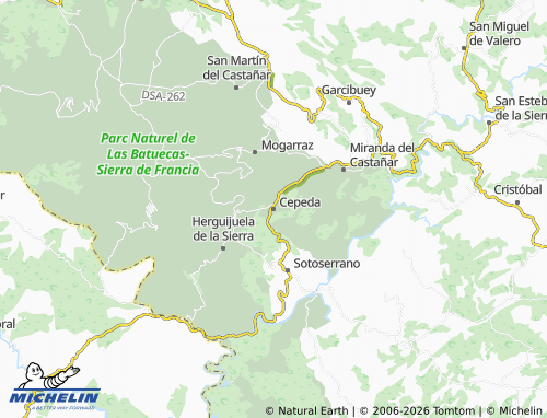 MICHELIN Cepeda map - ViaMichelin