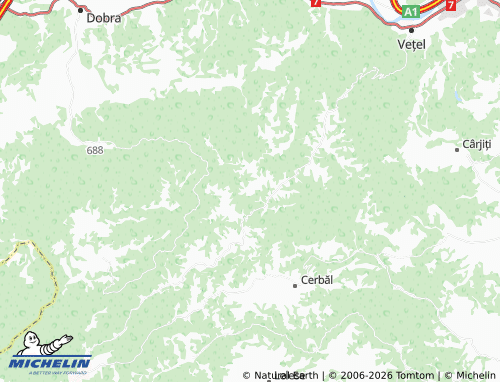 Mappa MICHELIN Muncelu Mare - ViaMichelin