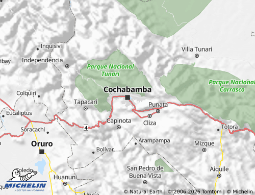 MICHELIN-Landkarte Cochabamba - ViaMichelin