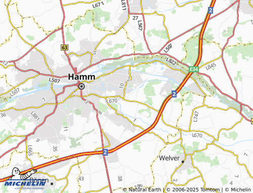 MICHELIN Braam-Ostwennemar map - ViaMichelin