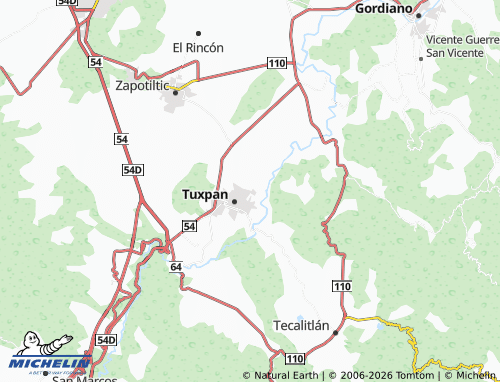 Mappa MICHELIN Tizatirla - ViaMichelin