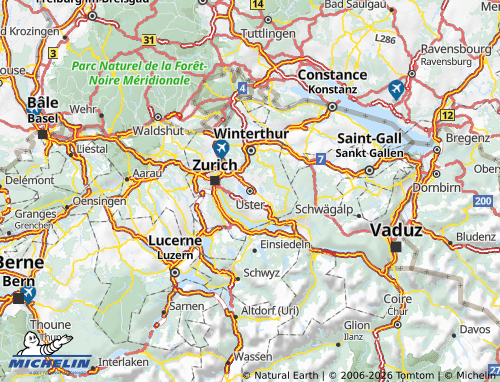 MICHELIN Uster map - ViaMichelin
