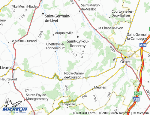 MICHELIN La Croupte map - ViaMichelin
