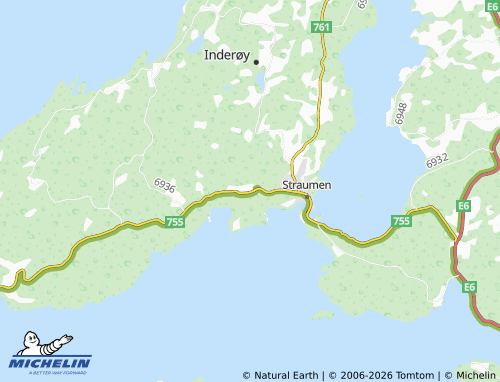 MICHELIN Sakshaug map - ViaMichelin