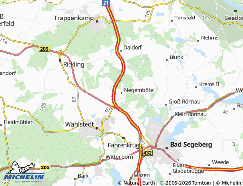 MICHELIN Negernbötel map - ViaMichelin