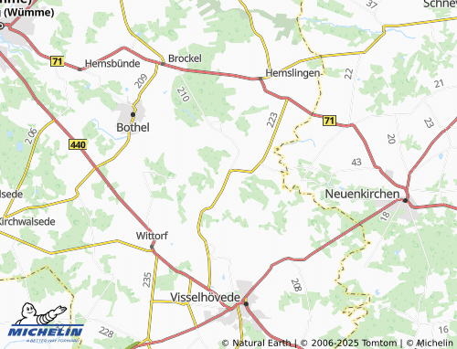 MICHELIN-Landkarte Rosebruch - ViaMichelin