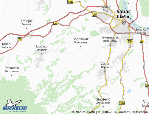 MICHELIN-Landkarte Dobrić - ViaMichelin