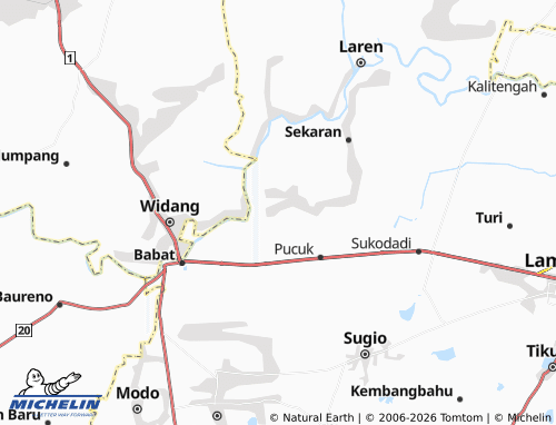 MICHELIN-Landkarte Kebalan Kulon - ViaMichelin