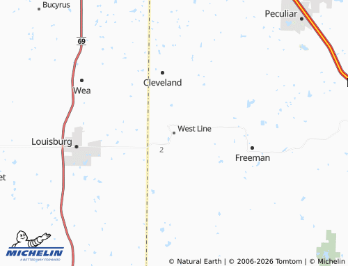 Mapa MICHELIN West Line - ViaMichelin