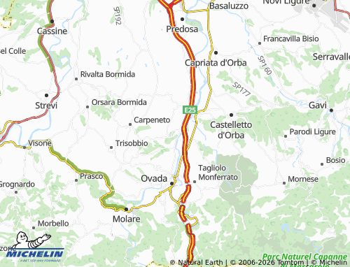 Mapa MICHELIN Rocca Grimalda - ViaMichelin