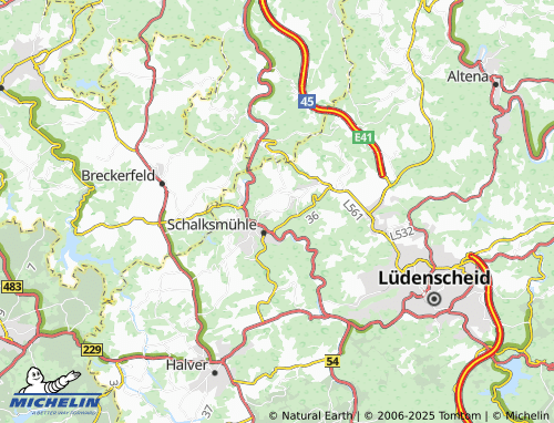 MICHELIN-Landkarte Dahlhausen - ViaMichelin