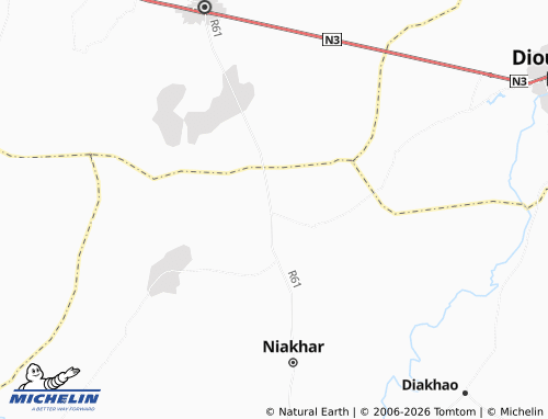 Mapa MICHELIN Mbalkane - ViaMichelin