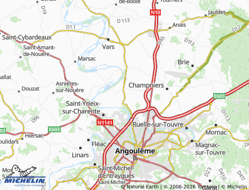 Mapa MICHELIN Balzac - ViaMichelin
