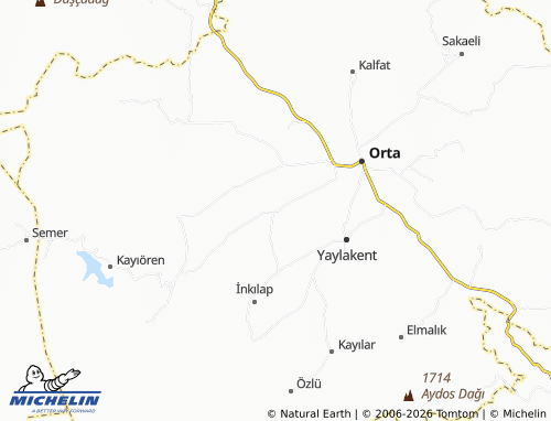 MICHELIN Büğdüz map - ViaMichelin