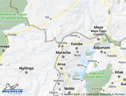 MICHELIN Koboko map - ViaMichelin