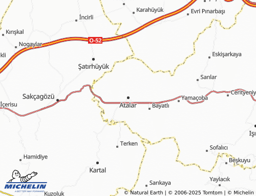MICHELIN Atalar map - ViaMichelin