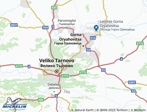 MICHELIN vz Arbanasi map - ViaMichelin