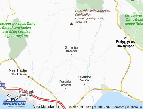MICHELIN Simantra map - ViaMichelin