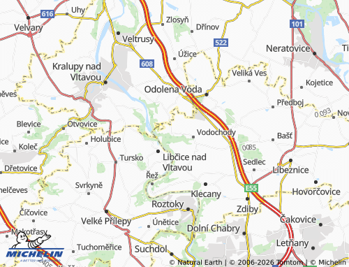 Mappa MICHELIN Máslovice - ViaMichelin