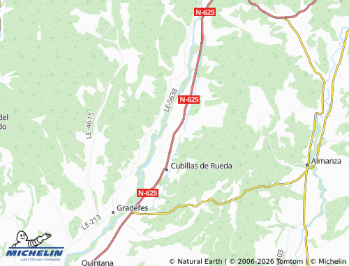 MICHELIN Quintanilla de Rueda map - ViaMichelin