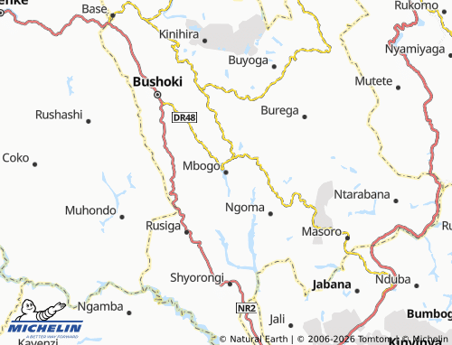 Mapa MICHELIN Mbogo - ViaMichelin