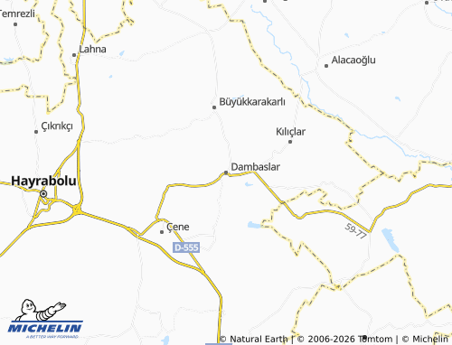 MICHELIN Dambaslar map - ViaMichelin