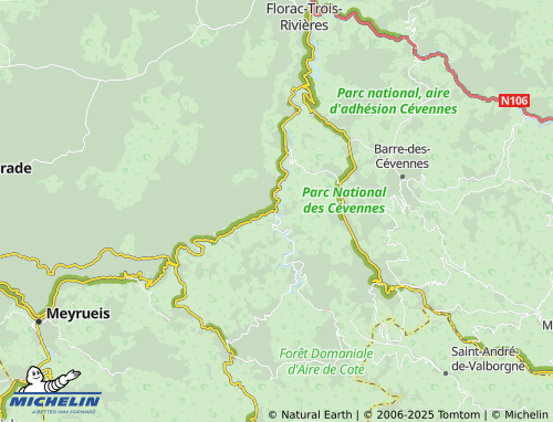 Carte MICHELIN Les Vanels - ViaMichelin