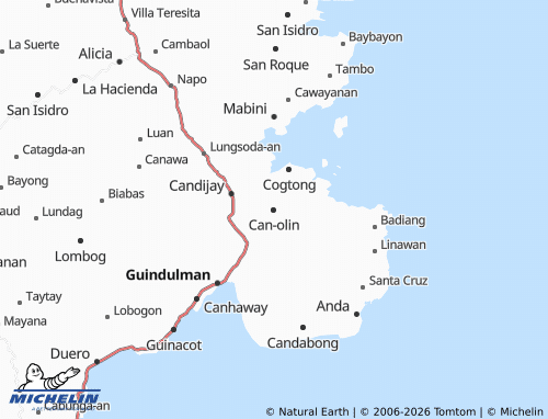 MICHELIN Can-olin map - ViaMichelin