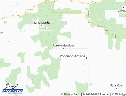 MICHELIN Alfredo Villa Bonfil map - ViaMichelin