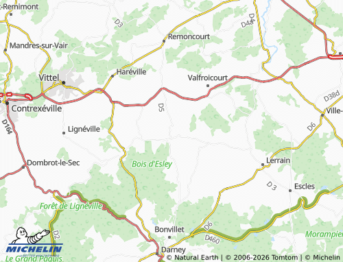 MICHELIN Esley map - ViaMichelin