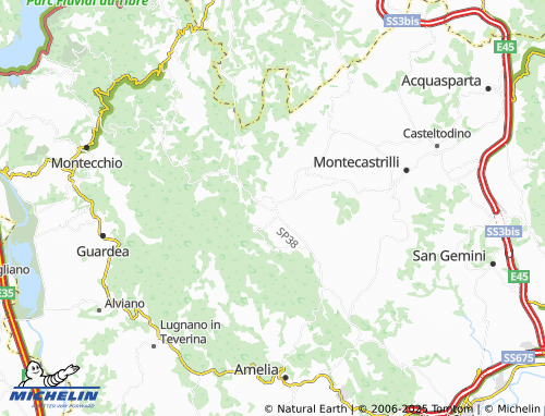 MICHELIN Castel dell'Aquila map - ViaMichelin