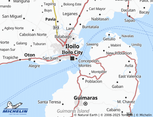 MICHELIN Concepcion-Montes map - ViaMichelin