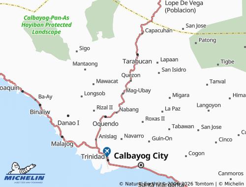 MICHELIN Mag-Ubay map - ViaMichelin