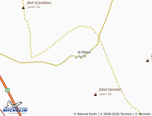 Carte MICHELIN al-'Abwa' - ViaMichelin
