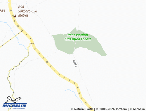 Mappa MICHELIN Penesoulou - ViaMichelin