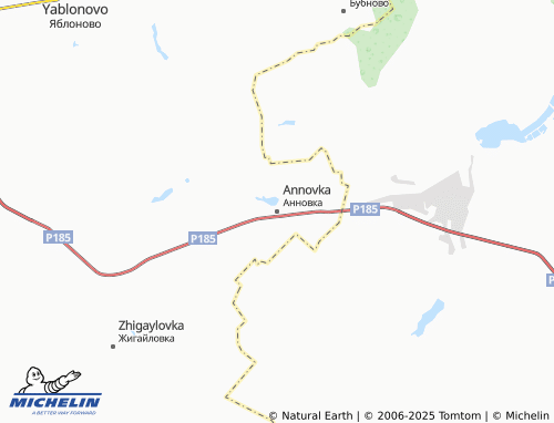 MICHELIN Annovka map - ViaMichelin