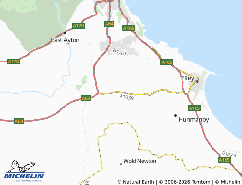 Carte MICHELIN Flixton - ViaMichelin