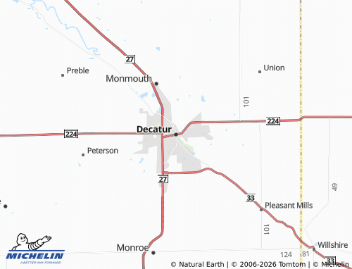 Carte MICHELIN Decatur - ViaMichelin