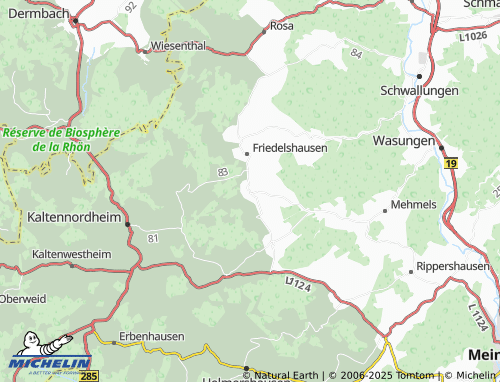 Mapa MICHELIN Oepfershausen - ViaMichelin