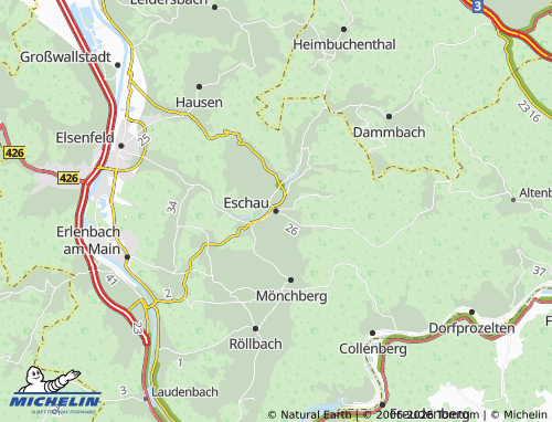 MICHELIN Eschau map - ViaMichelin