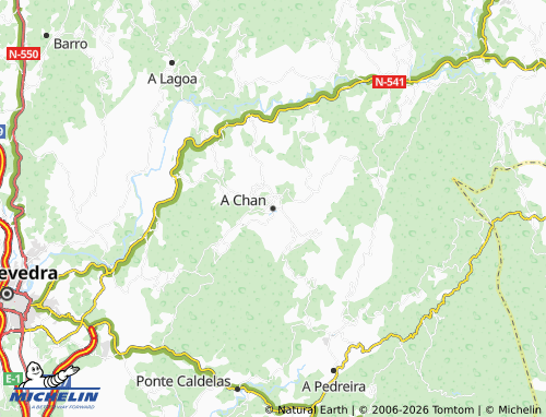 MICHELIN A Chan map - ViaMichelin