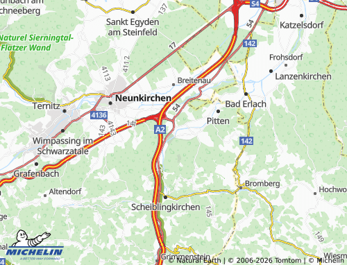 MICHELIN Seebenstein map - ViaMichelin
