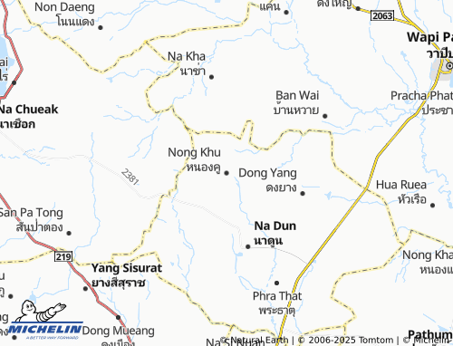 MICHELIN Nong Khu map - ViaMichelin