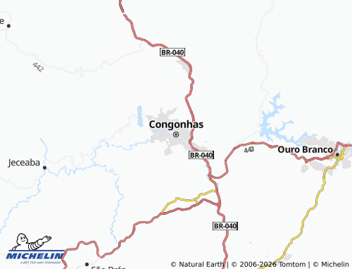 MICHELIN Congonhas map - ViaMichelin