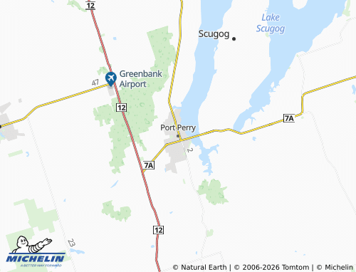 MICHELIN-Landkarte Port Perry - ViaMichelin